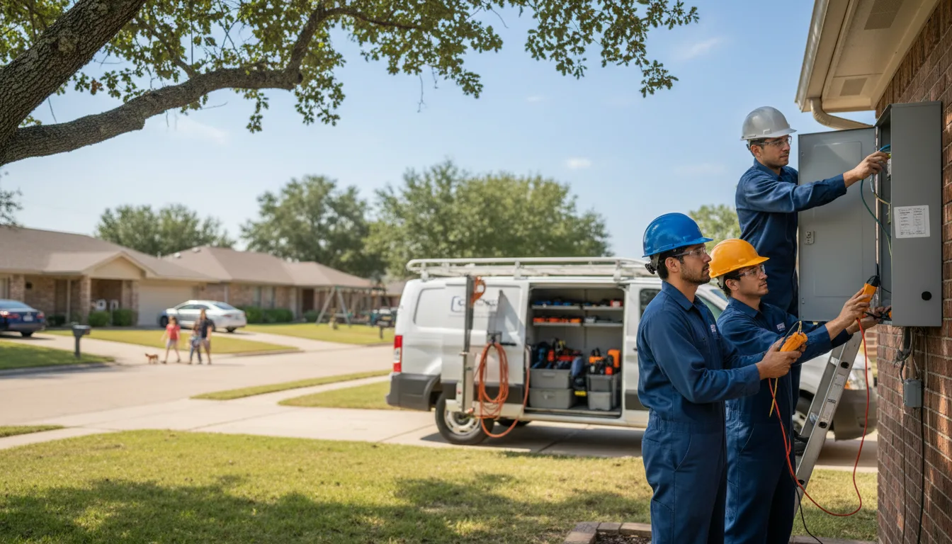 Certified electrician providing emergency electrical services in Germantown, IL